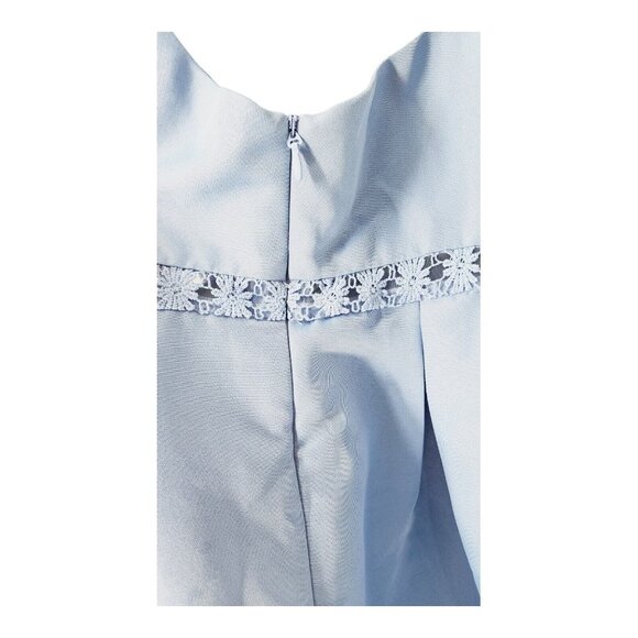 Chi Chi London Naila Halter Midi Dress Bridesmaid Prom Formal Baby Blue Size 10 - Picture 9 of 10